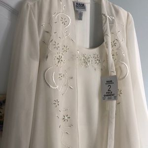 2 piece evening dress-A line